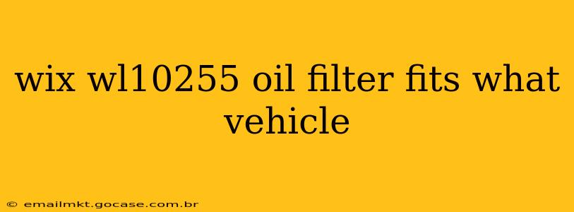 wix wl10255 oil filter fits what vehicle