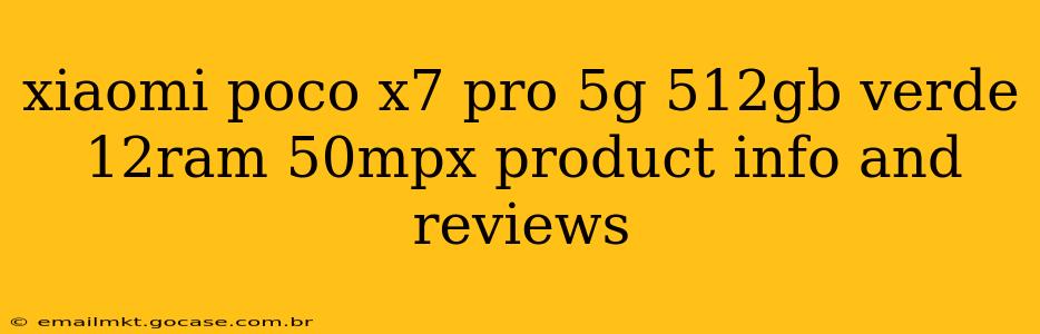 xiaomi poco x7 pro 5g 512gb verde 12ram 50mpx product info and reviews